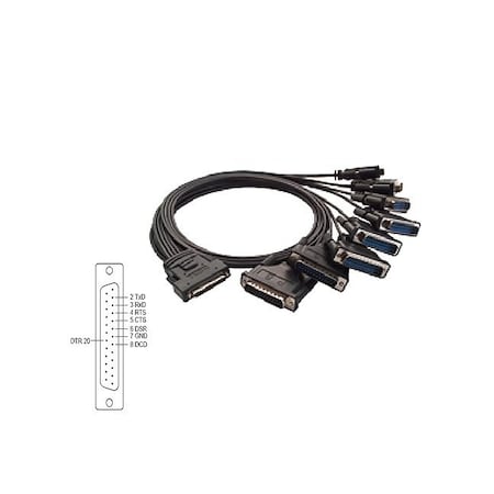 Moxa Cable/CBL-M68M25x8-100 (SCSI VHDCI 68 male to 8-port DB25 male connection) CBL-M68M25X8-100