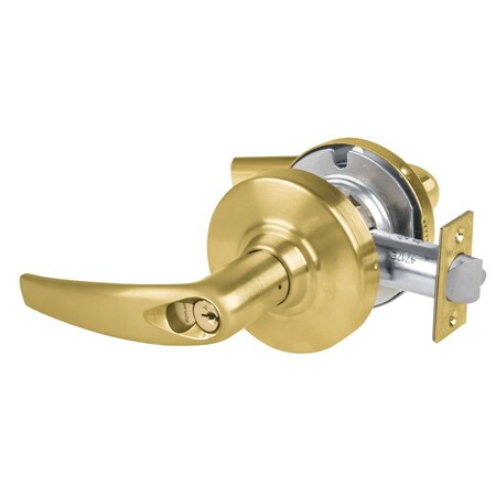 Schlage Grade 2 Storeroom Cylindrical Lock with Field Selectable Vandlgard, Athens Lever, FSIC Core, Satin ALX80R ATH 606