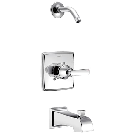 Delta Ashlyn Monitor 14 Series Tub & Shower Trim - Less Head In Chrome T14464-LHD