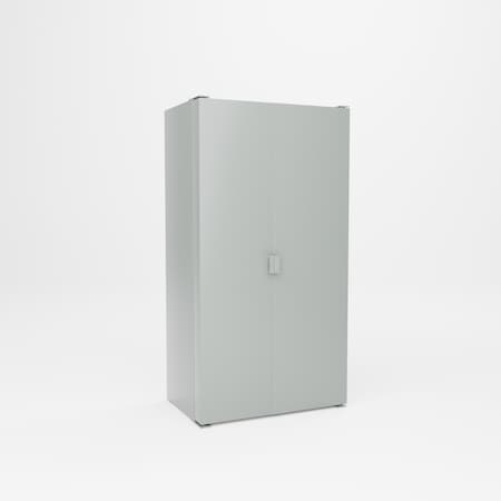Pucel Pocket Door Bin Cabinet, 38 in W x 72 in H x 24 in D, Gray PDBC-3872-40-96