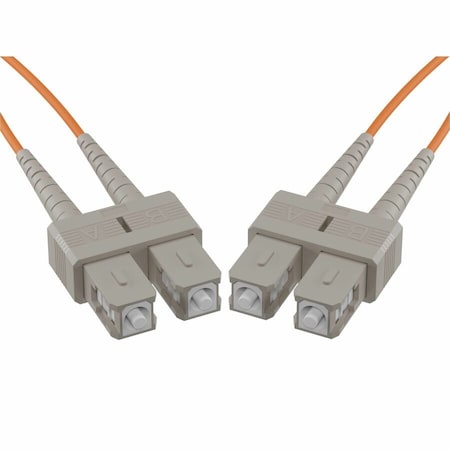 Unc Group Fiber Optic Patch Cable, Sc-Sc, 50 125 Multimode Duplex, Orange, 1M FJ5SCSC-01M