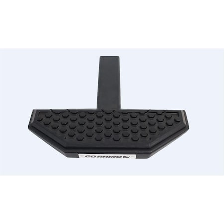 Go Rhino 2 in. Universal Hitch Receiver Step with Hex Pattern Pad, Black RHIHS3012T