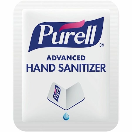 Purell Single Use Advanced Gel Hand Sanitizer, 1.2 mL, Packet, Clear, PK2000 9630-2M-NS