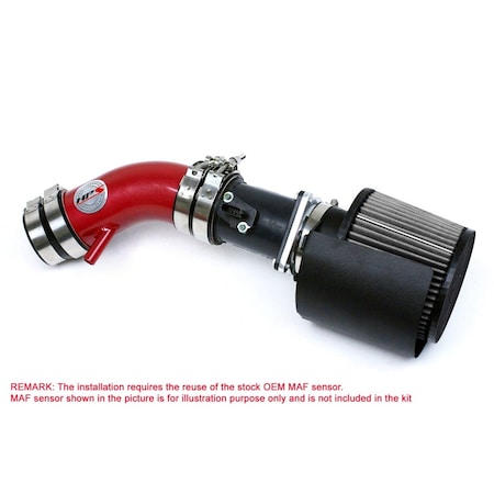 Hps Performance Air Intake Kit with Heat Shield, Red, 827-570R