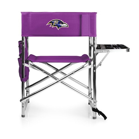 Picnic Time Family Of Brands Baltimore Ravens - Sports Chair, (Purple) 809-00-101-034-2