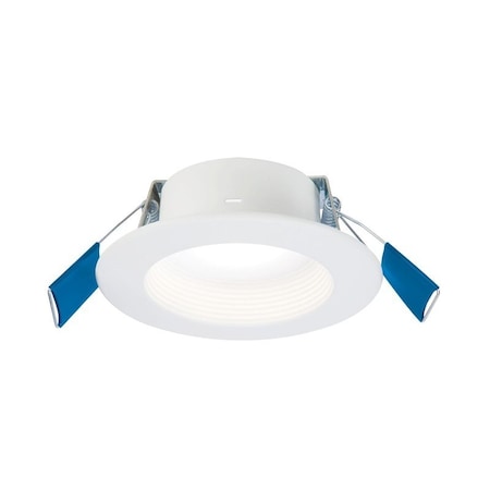 Halo RL Series Downlight, 11.5 W, 120 V, LED Lamp, Aluminum, White, Matte RL4LS9FSD2W1EWHDM
