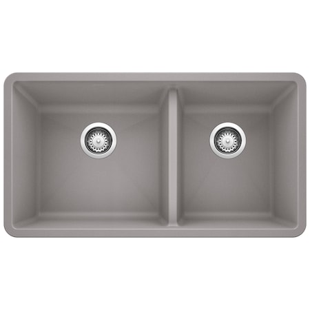 Blanco Precis 1-3/4 Bowl, Metallic Gray 441130