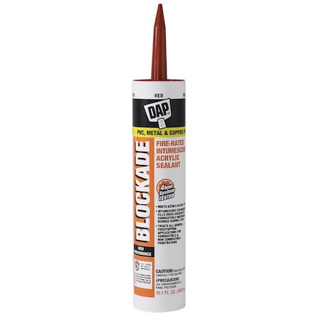 Dap Blockade Red Acrylic Fire Stop Sealant 10.1 oz 7079818858