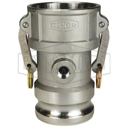 Dixon Type DA Cam and Groove Coupler with 3/4 in Port and Buna-N Seal, 3 in Nominal, Coupler x Adapter End 300DAT75SS