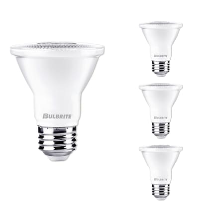 Bulbrite 50 - Watt Equivalent PAR20 Dimmable Medium Screw LED Light Bulb Soft White Light 3000K, 4PK 861714