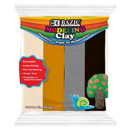 Roomfactory 1 lbs 4 Modeling Clay Sticks, Natural & Earth Color RO3327299