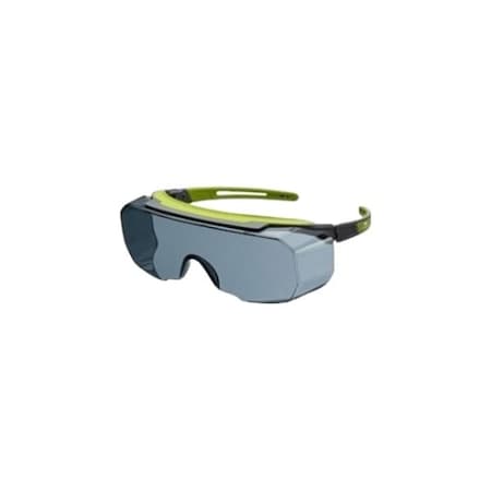 Uvex Uvex Avatar(TM), Safety Glasses, Anti-Fog & Anti-Scratch, Gray Lens, Gray/Green Frame AT01GRAH