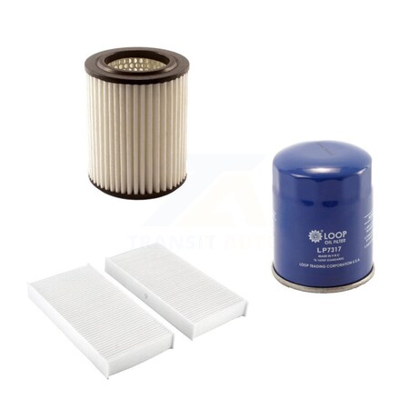 Pur 1x Air + 1x Cabin + 1x Engine Oil Filter Filter 3 Total Kit For Honda CR-V Civic Acura KFM-100326
