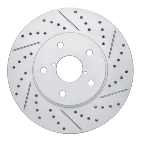 Dynamic Friction Co DFC Geoperformance Rotor - Drilled and Slotted 830-13026R