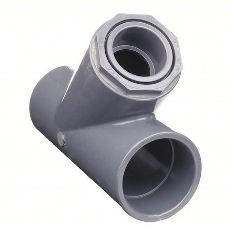 Zoro Select PVC Wye, Socket x Socket x Socket, 8 x 8 x 8 in Pipe Size 870-080