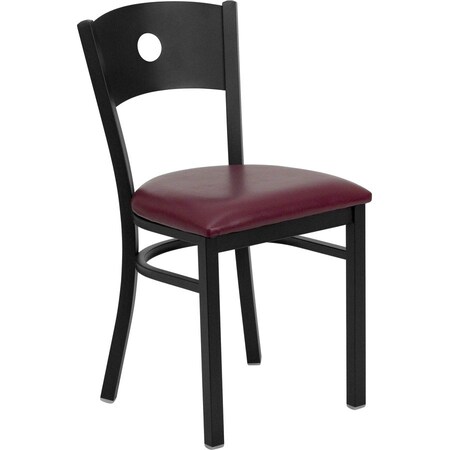 Flash Furniture Hercules Restaurant Chair, 17-1/4 in W 20-1/4" L 33-1/2" H XU-DG-60119-CIR-BURV-GG