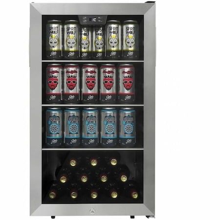 Danby Products Danby Beverage Center, 1 Glass Door, 4.5 Cu.Ft Capacity DBC045L1SS