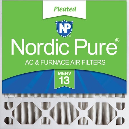 Nordic Pure 20x20x5 Pleated Air Filter, High Capacity, Electrostatically Charged Synthetic Media, MERV 13 20x20x5HM13-1