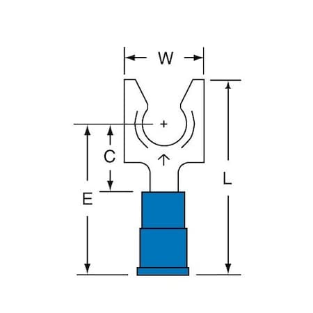 3M Locking Fork Terminal, 1000PK SS-32-14-P