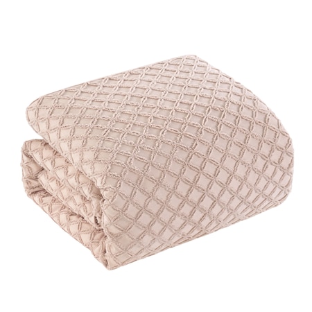 Homeroots Blush King Polyester 140 Thread Count Washable Duvet Cover Set 529067