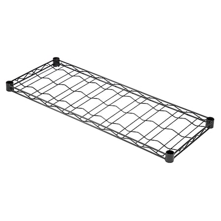 Quantum Storage Systems WIRE CRADLE SHELF BLACK EPOXY 14X48 1448WSBK