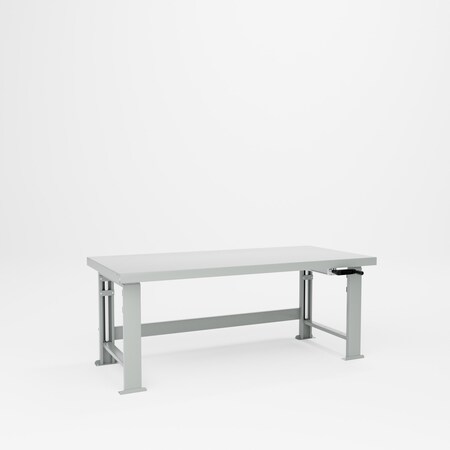 Pucel Steel Top Hydraulic Bench, 34 in W x 72 in L x 29 in-41 in H, Gray HBS-3472-M12