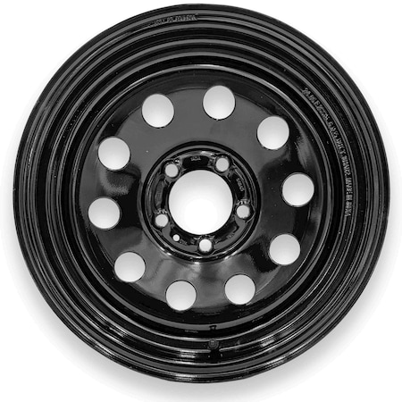 Steel Master 15X6 5 On 4.5 Black Boxed Wheels 600950BLK