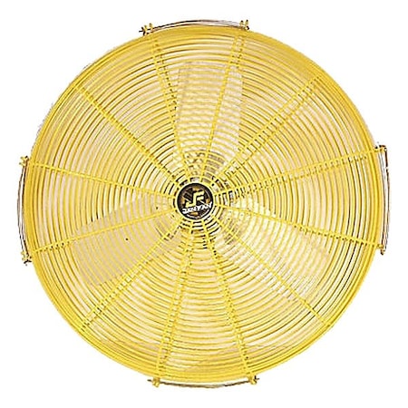 Jan Fan Fan Guard/Blade Set, 30inDia, Steel, Yellow JF-30GB-Y