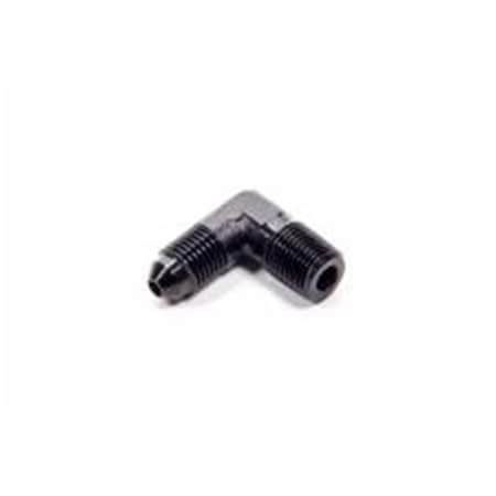 Fragola 482203 90 deg Aluminum -03 AN to 0.31 in. NPT Adapter Fitting, Black FRG482203