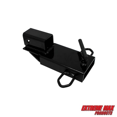 Extreme Max 5001.1373 Clamp-On Forklift Fork Hitch Receiver Adapter - 2" 5001.1373