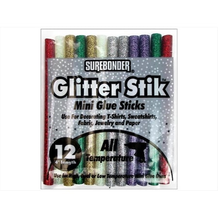 Fpc Glue Stick Mini Glitter Variety 12piece 4 in. SRB12V.GL