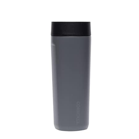 Corkcicle Sierra Series Commuter Cup Travel Coffee Mug, 17 oz, Ceramic, Flint 2817MF