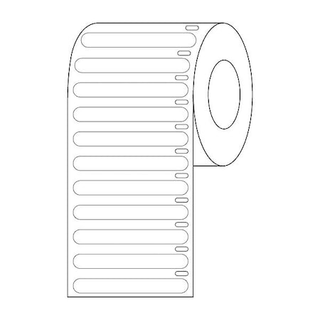 Zoro Select Cryogenic Label, White, Polypropylene GRAING-DTC32