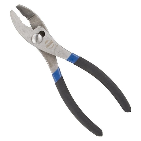 Vulcan Slip Joint Plier, 8 in OAL, 1-1/4 in Jaw Opening, Black/Blue Handle, Non-Slip Handle, 1-1/4 in W Jaw JL-NP013