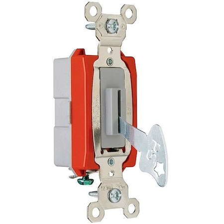 Pass & Seymour Wall Switch, 2 hp, Locking, 20 A, Gray PS20AC1L
