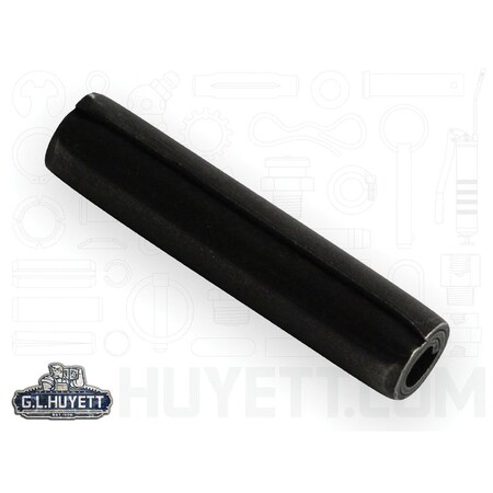 Huyett Coiled Spring Pin, Standard Duty, High Carbon Steel, 0.438 in Dia x 1.000 in L SPC-437-1000