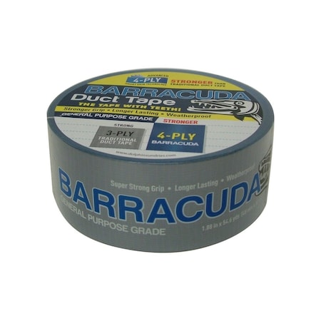 Barracuda 1.88" in X 54.6 Yard Weather Proof Duct Tape Blue/Silver TP DUCT BARABLU