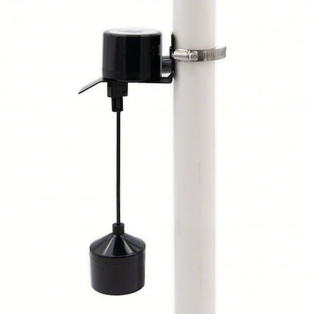Pro Series Pumps Float Switch, 10 ft, PVC, 115V AC VS