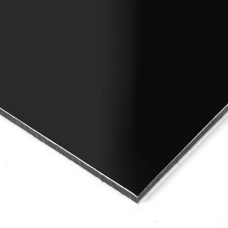 Falken Design Black ACM Panel 36in x 72in x 1/8in - Paintable, Lightweight, Ideal for Signs & Graphics ACP-Black-1/8-3672