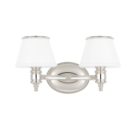 Hudson Valley Lighting Richmond 2 Light Bath And Vanity 14.5 In. Polished Nickel 4942-PN