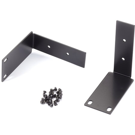 Black Box Rack Mount for KVM Switch - Black - TAA Compliant - Metal KV0004A-RMK