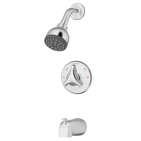 Symmons Origins Single Handle Tub and Shower Faucet Trim Kit - 1.5 GPM (Valve Not Included) 9602-P-1.5-TRM