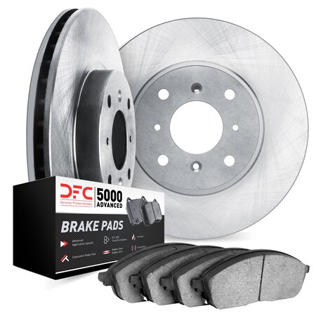 Dynamic Friction Co DFC Brake Rotor with 5000 Brake Pads 6502-47067