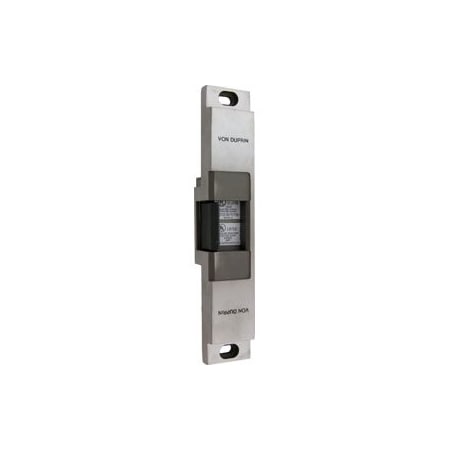 Von Duprin Von Fire Rated Electric Strike for Rim Exit Device, 24VDC, FSE, 630/US32D Satin Stainless Steel 6112-630-24VDC-FSE