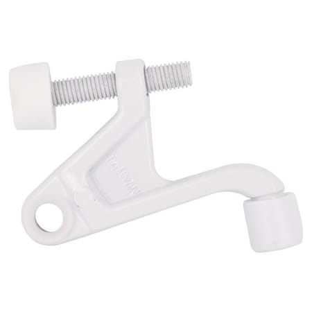Prosource Heavy-Duty Hinge Pin Door Stop, 2-3/4 in Projection, Die-Cast Zinc & Plastic, White H20-B038-PS