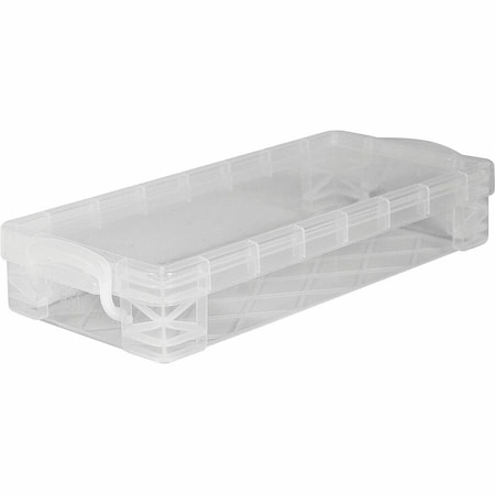 Super Stacker Pencil Box, Clear, 3.75in x 8.38in x 1.63in, 8PK 40309