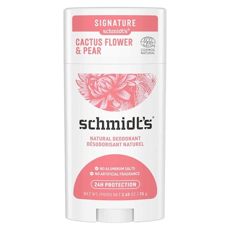 Schmidts Cactus Flower Plus Pear Deodorant Stick, 2.65 Ounce, 12PK 68932096