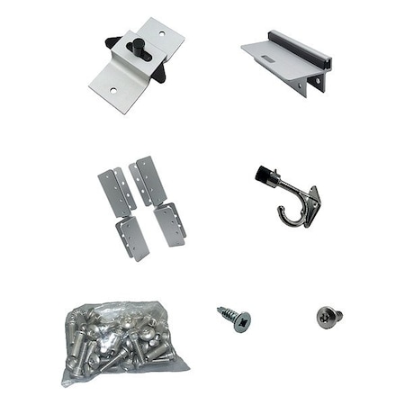 Hadrian LeftHandInswingDoorKit, Alum, AnodizedAlum 621005