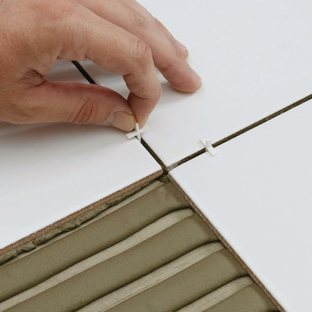 Qep 1/16'' Wht Flexible Tile Spacers, 300PK 10334