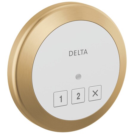 Delta Universal Showering Components Round Exterior Steam Control In Lumicoat Champagne Bronze 5CN-220R-CZ-PR